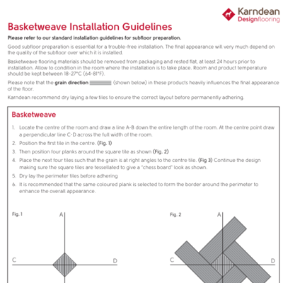 Karndean Commercial basketweave installation guide