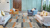 Indigo SP720, Amber SP721, Chalk Grey SP725, San Marco SP729 and Umbra SP732 create an energetic pattern in a hotel lobby