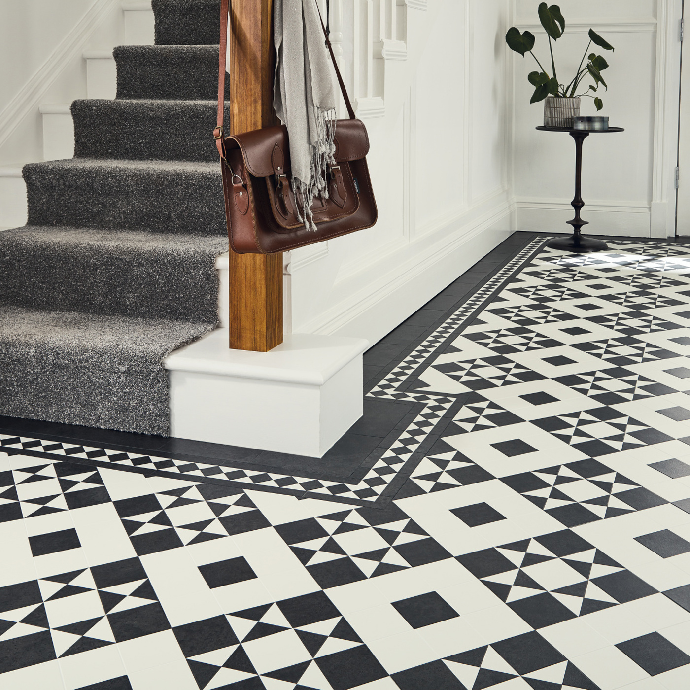 Karndean commercial heritage flooring in a hallway